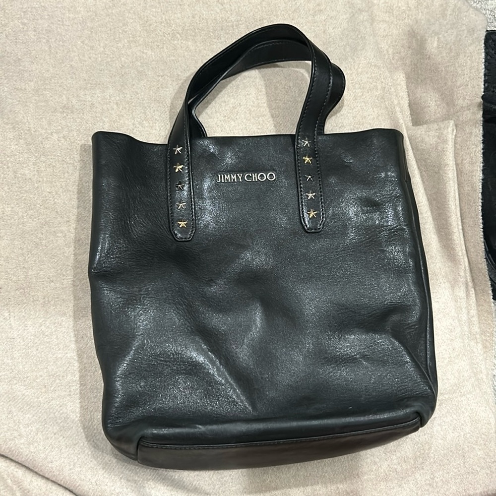Large Jimmy Choo Leather Tote Bag